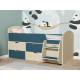 Кровать Малыш-7 Дуб-Лазурь