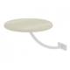 Полка прикроватная Милсон круглая белая