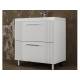 Тумба Альба 80 напольная 2 ящика Комфорт 80 суфле