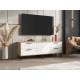 Тумба ТВ (1500) Флэш Браш Вайт, Дуб Крафт