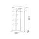 Шкаф ШК 05 белый 1200 мм