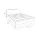 Кровать MODUL 02-KR 1200 Камень серый