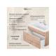 Тумба с раковиной Uperwood Eva Крафт Табачный 75 см