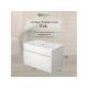 Тумба с раковиной Uperwood Eva Дуб Харбор белый 60 см
