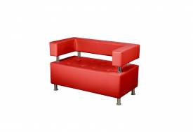 Диван 3 местный Райли красный