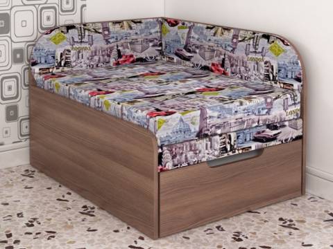 Диван детский раскладной Малютка шимо темный-Лондон