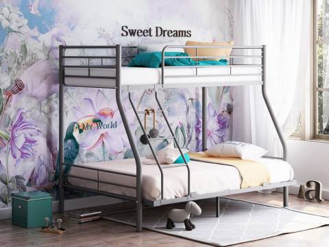 Двухъярусная кровать Гранада-2 140 серая