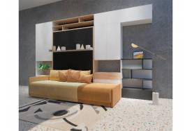 Гостиная трансформер Малевич в стандарте с кроватью 1600