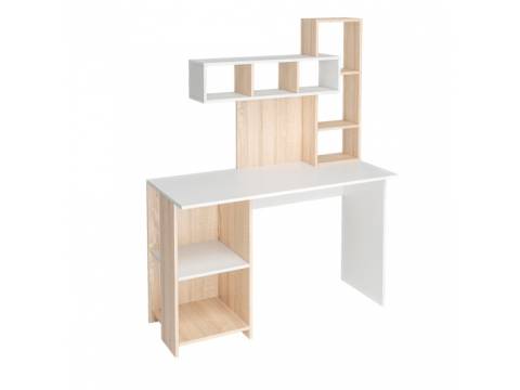 Стол компьютерный Олимп дуб сонома-белый