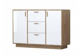 Комод Эго К-2 белый глянец цоколь