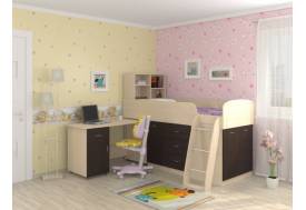 Кровать-чердак Дюймовочка-1 Ольха