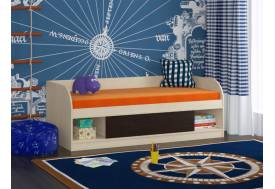 Кровать Соня 4 дуб молочный-венге