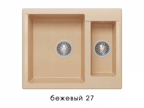 Мойка Polygran Brig-620 Бежевый 27