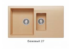 Мойка Polygran Brig-870 Бежевый 27