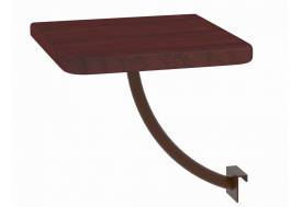 Полка прикроватная Милсон квадратная коричневая