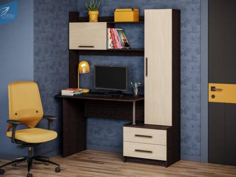 Уголок школьника Паскаль стол СТ 101 венге/дуб молочный