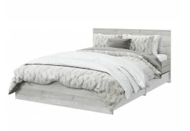 Кровать с ящиками Лори 1600 дуб серый