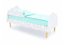 Кровать Stumpa Облако с бортиком рисунок Мозаика