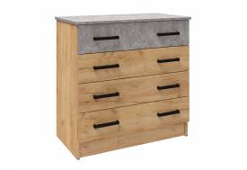 Комод Асти дуб крафт золотой/ателье светлое