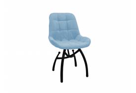 Стул Лира шарики небесно-серый, черные ножки