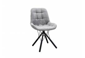 Стул Лира паутинка серый, чёрные ножки