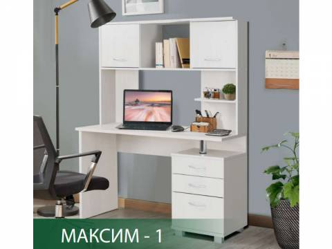 Стол компьютерный Максим-1 Ясень Анкор Светлый