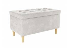 Пуф Чарли 2 велюр галька