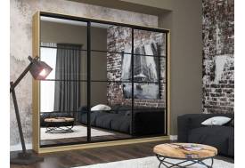 Шкаф-купе Лофт Шк30-47 3000 3 двери глубина 470 фасад зеркало 3г