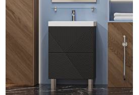 Тумба с раковиной Edge 60 напольный графит