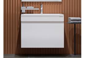 Тумба с раковиной Pulsus 70 подвесная Белая