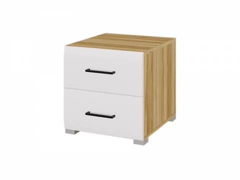 Тумбочка Ненси Крафт золотой-Белый 