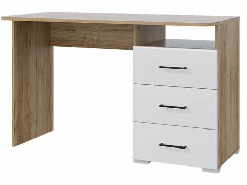 Стол 1200 3 ящика Ненси МДФ Крафт золотой