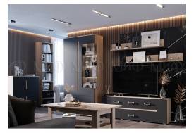 Гостиная Ким Графит софт, сонома