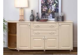 Комод №5 МДФ левый Дуб выбеленный матовый