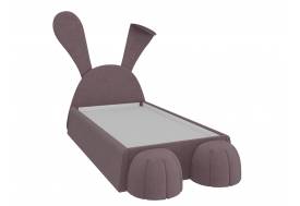 Кровать мягкая Алиса ПМ-332.30.01 с пуфиками ПМ-332.30.02 слива