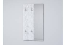 Вешалка Эго ВЗ-1 с зеркалом бетон светлый