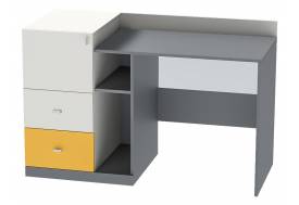 Стол письменный Клео Ст-1 графит, миндаль, солнечный