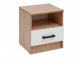 Тумба прикроватная Эко вотан/белый гладкий