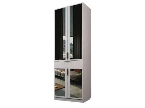 Шкаф с 1 ящиком со штангой Экон ЭШ1-РП-24-8-1я с зеркалами