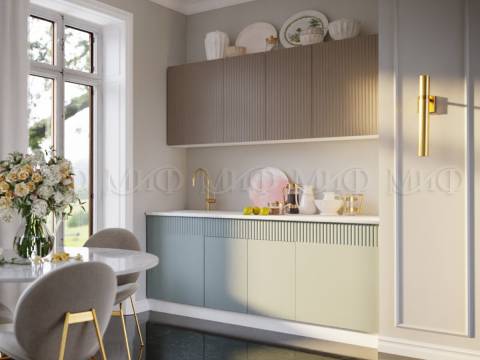 Кухонный гарнитур Оливия 2000 Шарли Мокко/Шарли Бриз