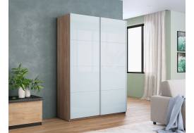 Шкаф-купе Прайм 2-х дверный 1200 Стекло Белое Сонома