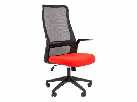 Офисное кресло Chairman 573 Россия черный/красный