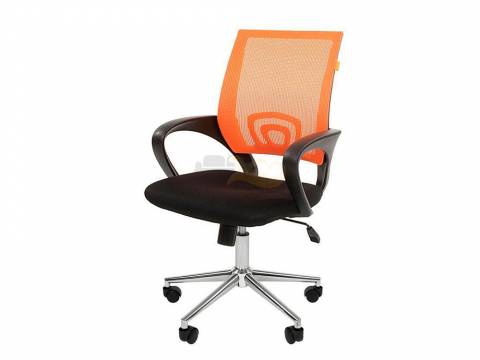 Офисное кресло Chairman 696 Россия TW оранжевый хром new
