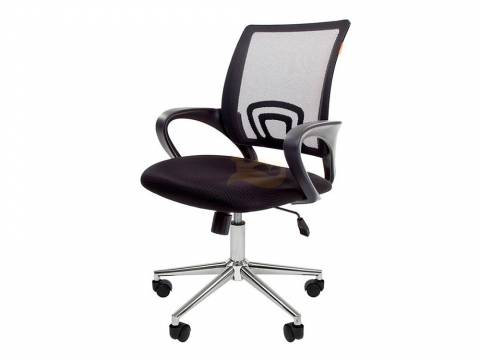 Офисное кресло Chairman 696 Россия TW черный хром new