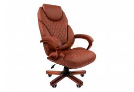 Офисное кресло Chairman 406 Россия экопремиум коричневое N