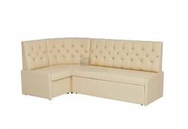 Кухонный уголок КУ 21 с коробом для хранения экокожа Линкольн 103