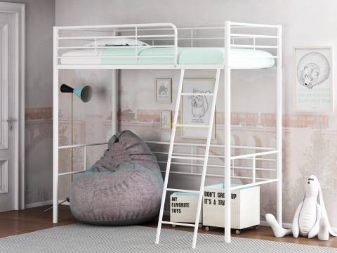 Кровать чердак Севилья 5.01 Белый