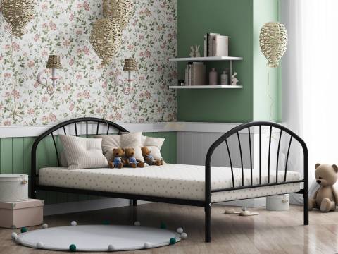 Кровать металлическая Эвора 120 Черный