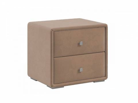 Тумба прикроватная Твист микровелюр капучино