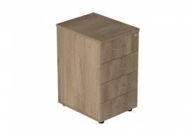 Тумба приставная на 4 ящика с замком Р.Т-4.1 зЦ Референт